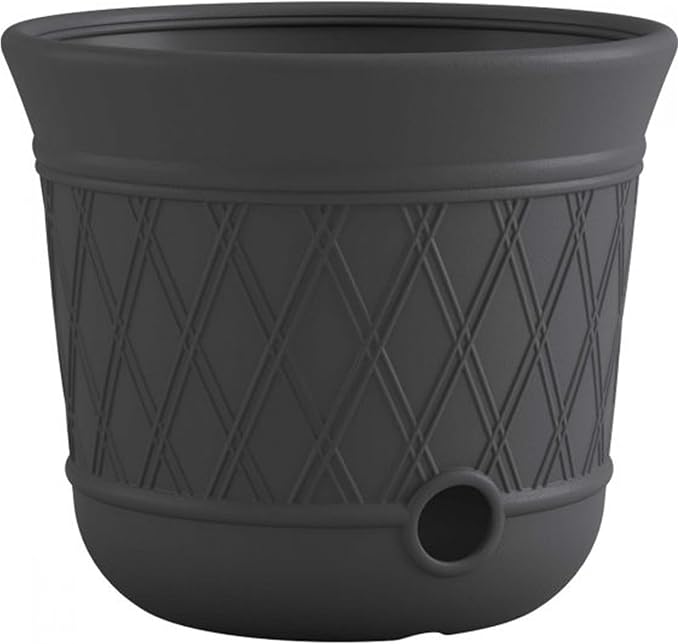 Suncast 8 Pack 14" x 12" Round Resin Decorative Weatherproof Outdoor Hideaway - Image 2