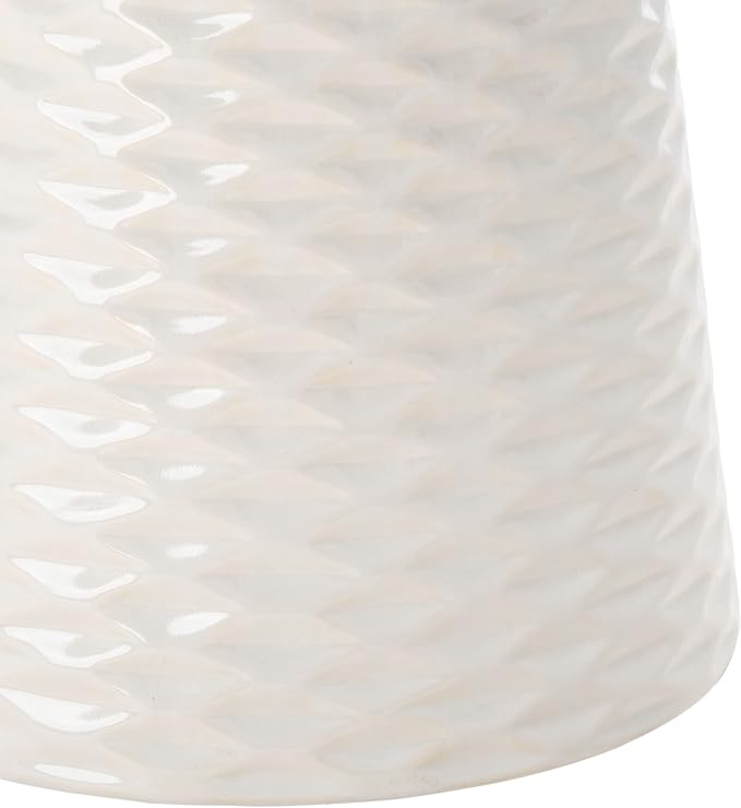 Safavieh Castle Gardens Collection Daphne White Glazed Ceramic Garden Stool - Image 6