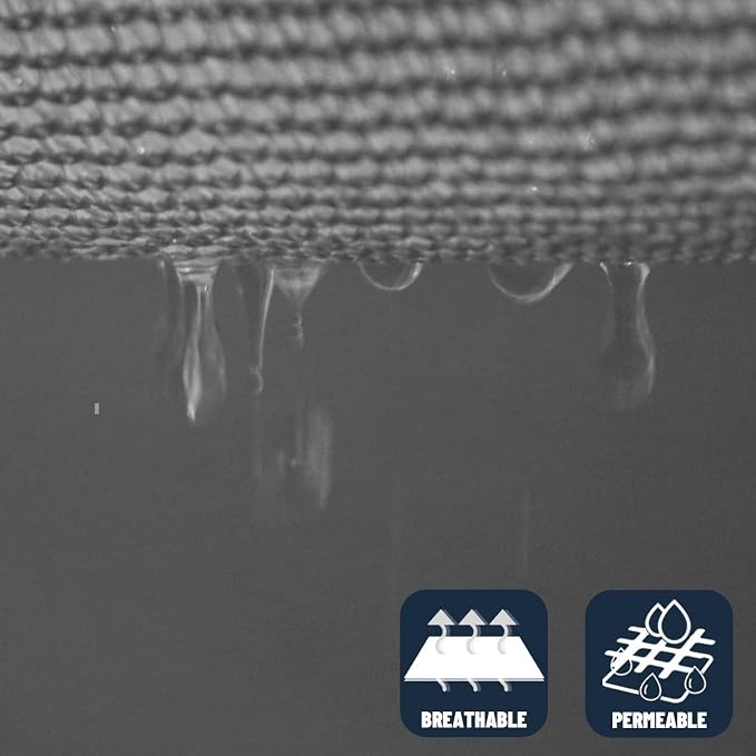 SUNNY GUARD Custom Size 16'x16' Dark Grey Sun Shade Sail Rectangle UV Block - Image 5