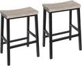 HOOBRO Bar Stools, 23.6 Inch Saddle Kitchen Counter Stools by HOOBRO