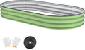 Raised Garden Bed, Oval Metal Planter Box by Patiobay