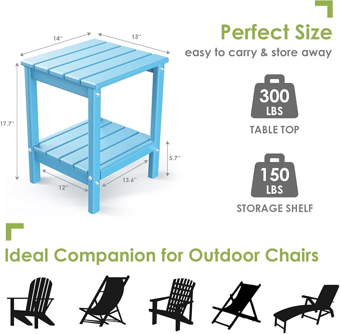GREENVINES Outdoor Rocking Chair Set | 3-Piece | 2 Rocking Chairs - Image 4