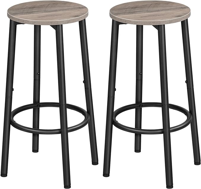 HOOBRO Bar Stools, Kitchen Round Height Stools by HOOBRO