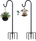 Shepherd Hooks for Outdoor, 2 Pack 94 Inch Bird Feeder Pole by ToyHotels