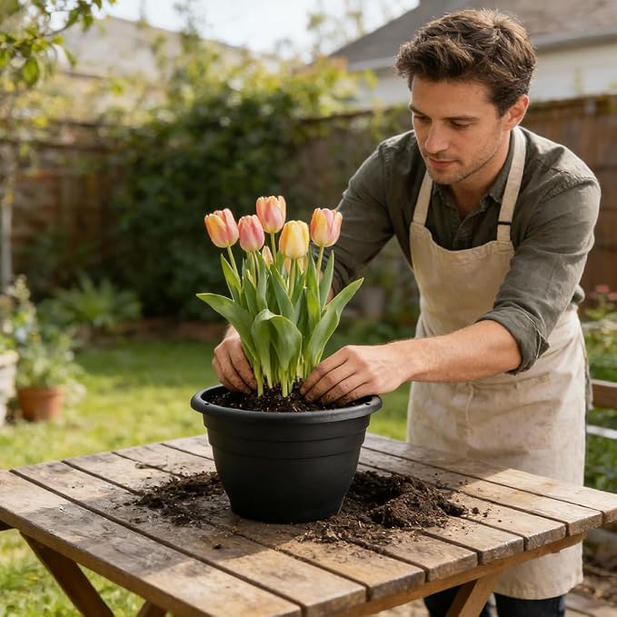 15 Pack 11 Inch Plant Pots - Image 6