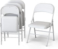 4 Pack Leather Chair | Foldable & Stackable | 350 lbs Capacity Steel Frame Seats by OurModernSpace