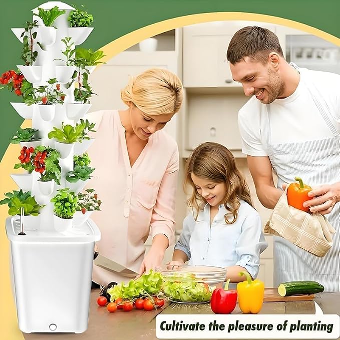 Vertical Hydroponic Tower Garden Growing System - Image 7