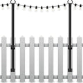 2 Pack String Light Poles, 5Ft Light Poles by Mutovlin