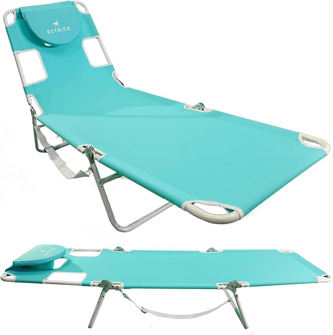 Ostrich 72 by 22 Inch Versatile Chaise Lounge Portable Reclining Lounger - Image 8