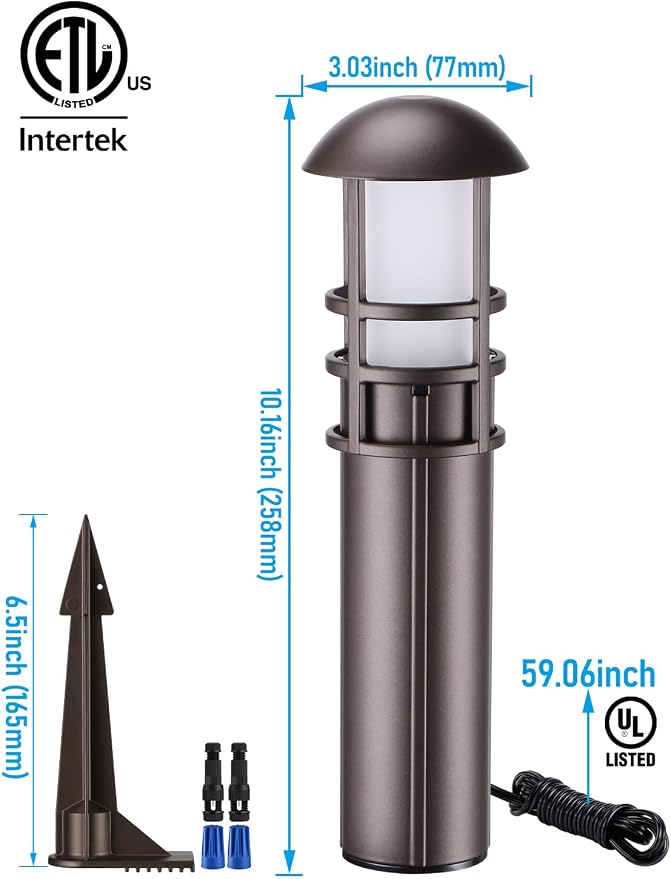 LEONLITE LED Low Voltage Landscape Pathway Lights, 3W 12V AC/DC Path Lighting - Image 7