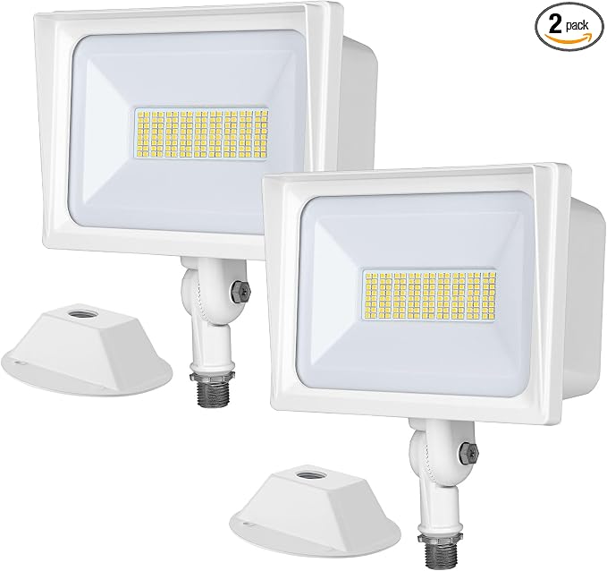 DEWENWILS 2-Pack 65W Flood Lights Outdoor, 6670 LM Super Bright Security Light by DEWENWILS