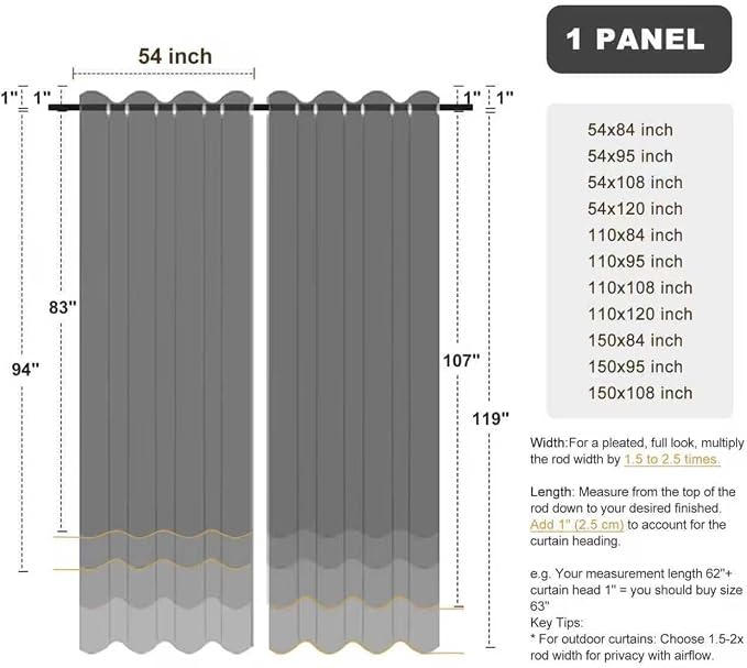 BONZER Waterproof Outdoor Curtains - Image 9