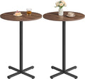 VASAGLE Round Cocktail Table, High Top Bar Pub Table by VASAGLEbySONGMICSHOME