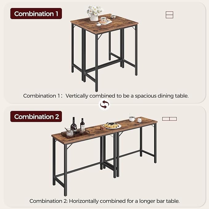 Narrow Bar Table, 63-Inch Pub Table - Image 6