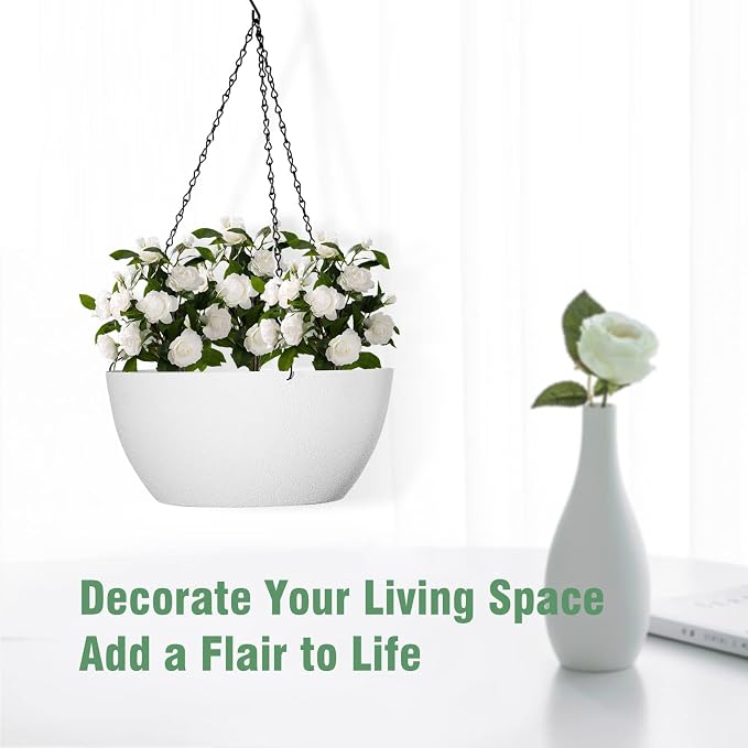 10 inch Hanging Planters for Outdoor Indoor Plants - Image 6