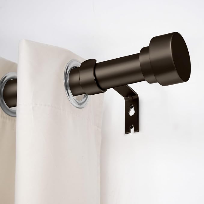 Curtain Rods for Windows 28 to 48, 1 Inch Adjustable Heavy Duty Long Window - Image 2