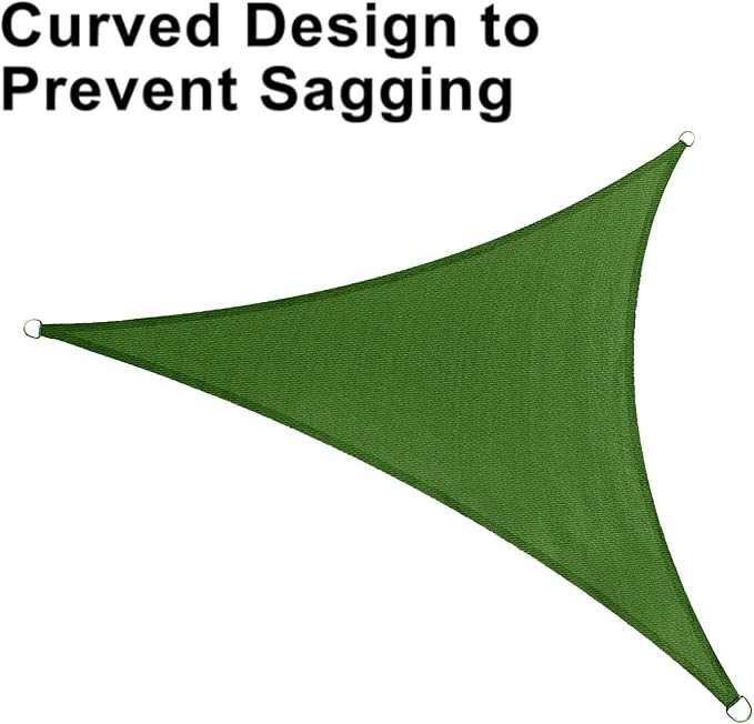LOVE STORY Custom Size 9'x9'x9' Piquant Green Sun Shade Sail Triangle Sunshade - Image 6