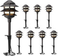 GOODSMANN Landscape Lighting 8PK Pathway Lights Low Voltage 2.2 Watt LED 12V AC by GOODSMANN