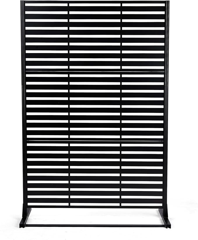 VINGLI Metal Privacy Screen for Outdoor, Decorative Room Divider for Patio by VINGLI