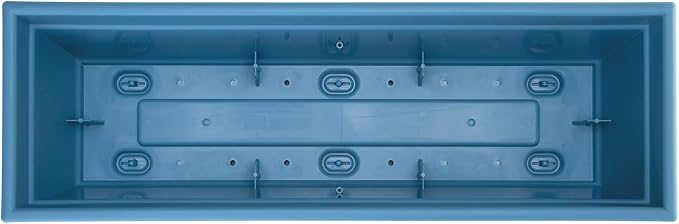 Bloem Dayton 24" Ocean Blue Recycled Plastic Rectangle Window Box Planter - Image 5
