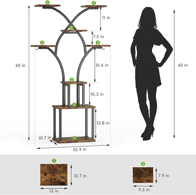 Elbourn Plant Stand Indoor - Image 2