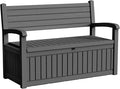 DRATO 75 Gallon Storage Bench Deck Box Outdoor Indoor, Lockable Durable by DRATOprovidesawarmandcozy