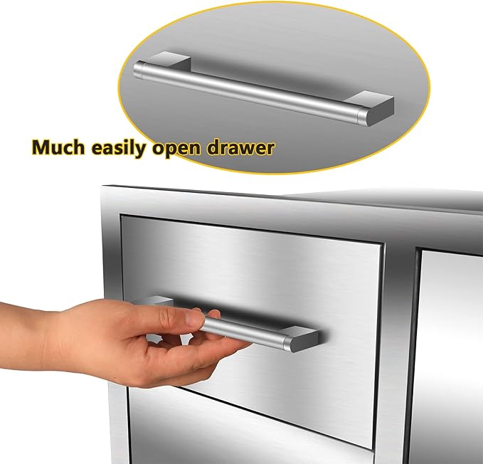 Outdoor Kitchen Drawer Combo, BBQ Access Trash Drawer Combo - Image 5