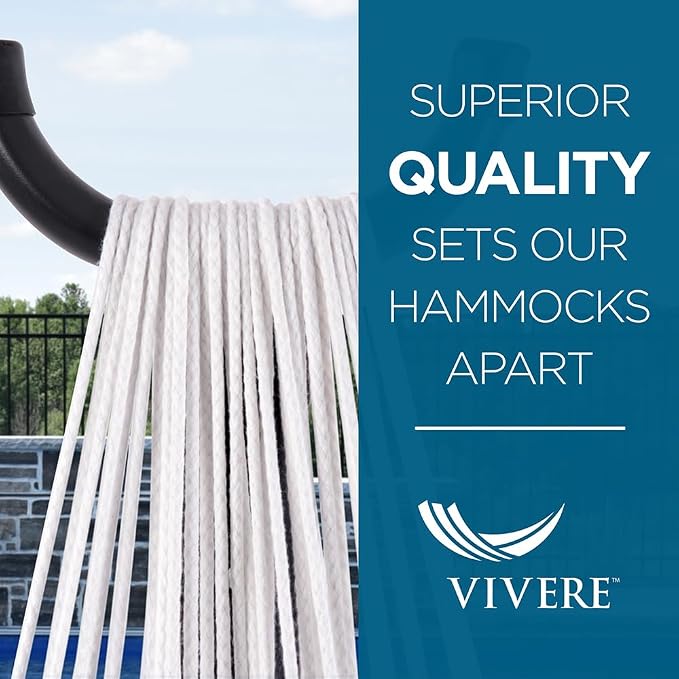 Vivere Brazilian Style Sunbrella Double Hammock - Image 5