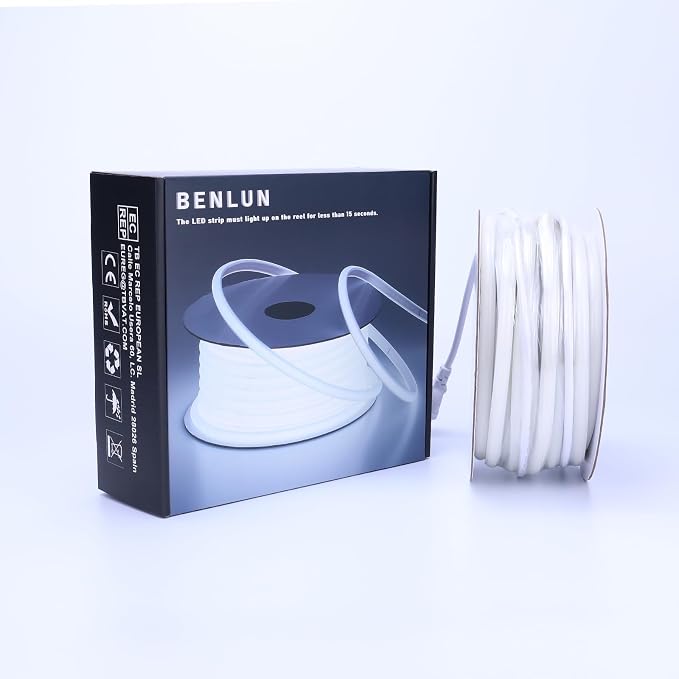 AC 110V COB LED Strip Lights Outdoor Waterproof 65.6ft, IP65 Flexible Cuttable - Image 9