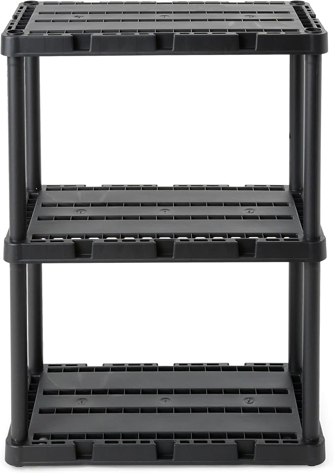 Gracious Living 3 Shelf Knect-A-Shelf Solid Light Duty Storage Unit 12 x 24 x - Image 8