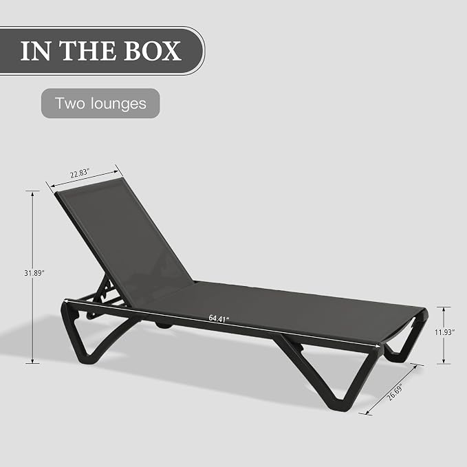 Domi Pool Lounge Chairs Set of 2 - Image 2