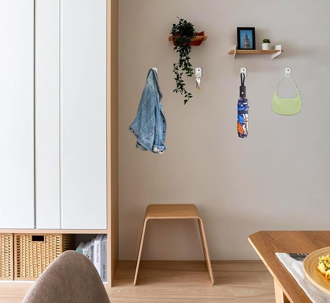 Ceiling Hooks 6Pack for Hanging Plants 2.5in White - Image 3