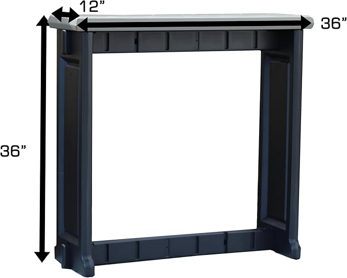 Single Bar Set Includes 2 Barstools Deep Grey Top & Black Base Ideal - Image 6