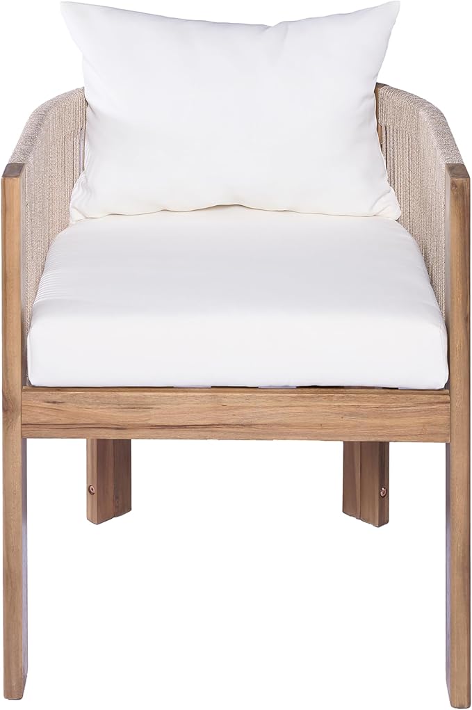 Christopher Knight Home Kclent Patio Acacia Wood Dining Set - Image 8