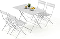 MELLCOM 5-Piece Foldable Patio Dining Set by MELLCOM