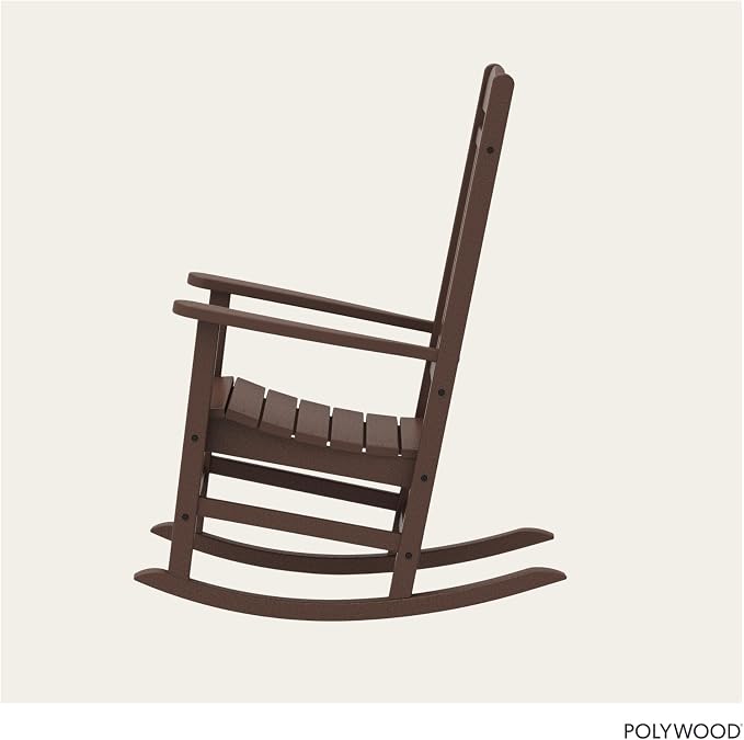 POLYWOOD Presidential Rocking Chair in Mahogany - Image 5