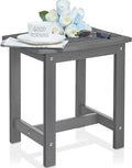 Y&M Outdoor Side Table, HIPS Adirondack Small Single Table, Waterproof Square by YM