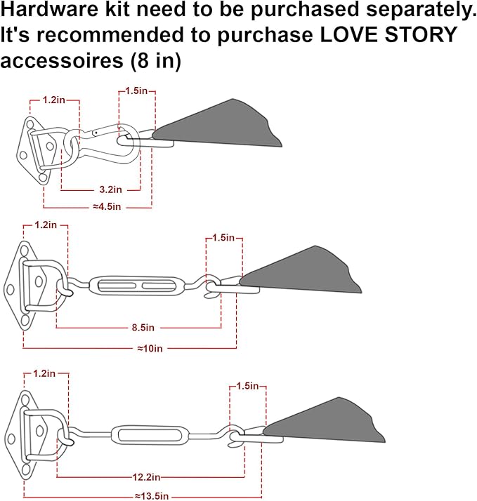 LOVE STORY Custom Size 14'x14' Brown Sun Shade Sail Rectangle UV Block Canopy - Image 3
