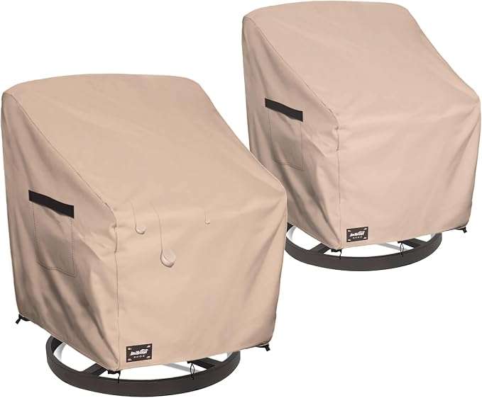 JinHrtoyi Outdoor Chair Covers 2 Pack, 27Wx32Dx36H inches Patio Chair Cover by JinHrtoyiFurnitureCovers
