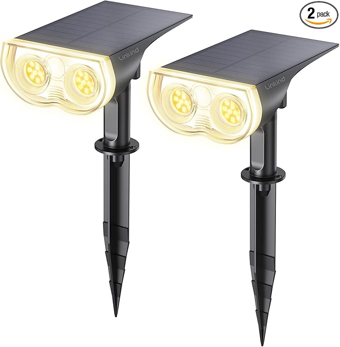 Linkind Solar Lights Outdoor Waterproof IP65, StarRay Dusk-to-Dawn Outdoor by Linkind