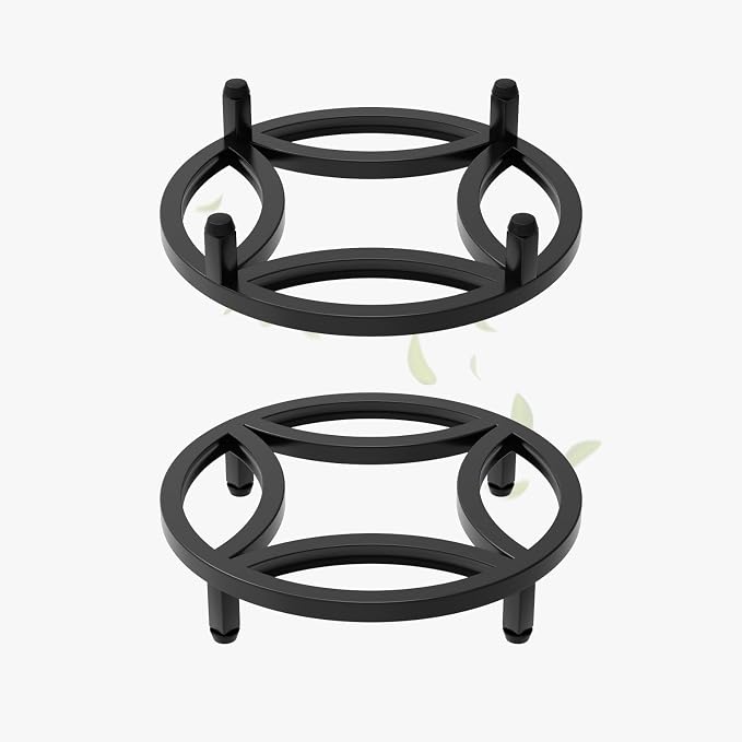Zhongma 2 Pack 11.8" Fully Assembled Sturdy Potted Plant Stand Flower Pot by Zhongma