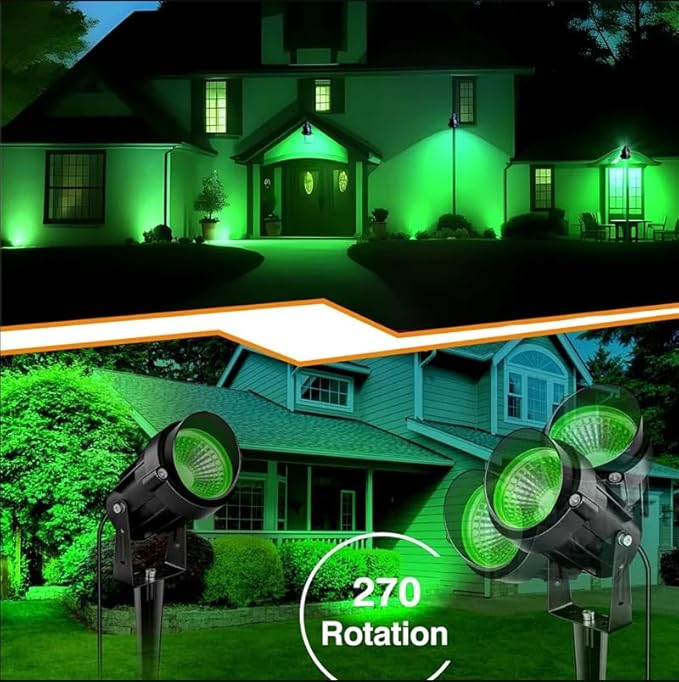 Halloween Christmas Outdoor Spotlights Green Landscape Lights Outdoor Spotlight - Image 5