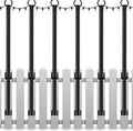 6 Pack String Light Poles, 5Ft Light Poles by Mutovlin