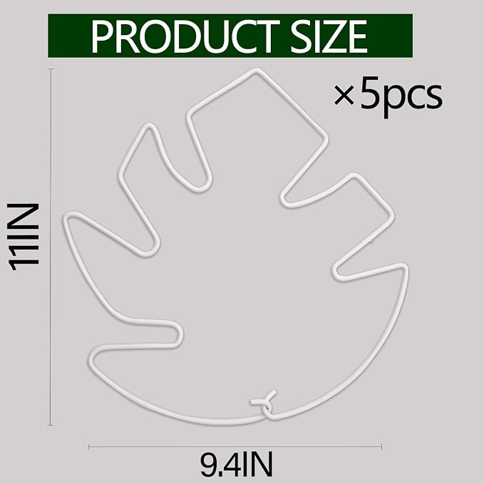 5PCS Monstera Plant Stem Support White - Image 5