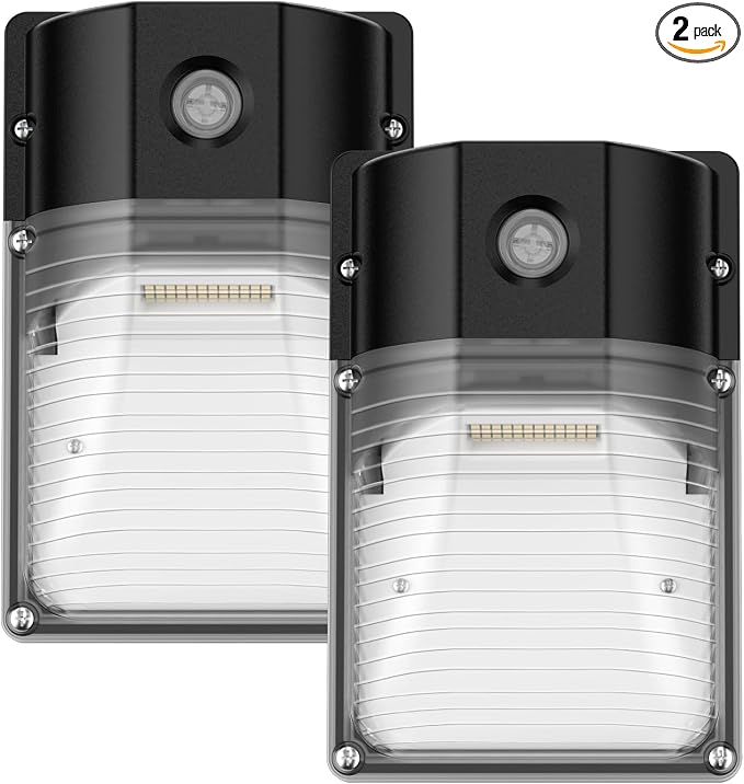 30W LED Wall Pack Light with Dusk to Dawn Sensor, 5000K Daylight, 120Vac Led by JC-LGL
