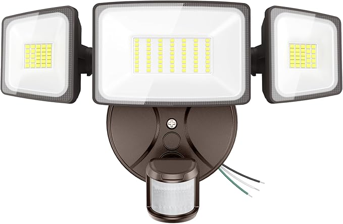Onforu 75W LED Flood Light Motion Sensor Outdoor, 7000lm Dusk to Dawn Flood by Onforu