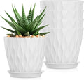 7 Inch Plant Pots 5 Pack, Flower Planters by SQKH