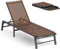 Aluminum Chaise Lounge Chair Outdoor, Foldable Patio Lounge Chair Assemble-Free by Unknown