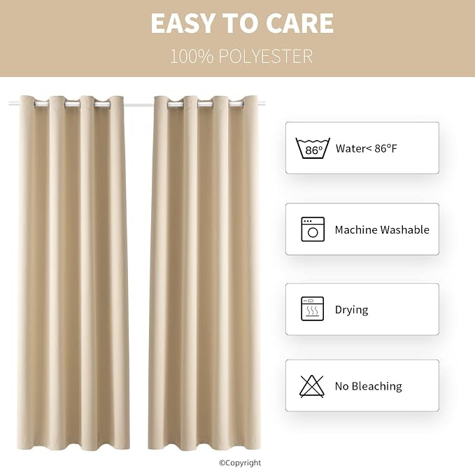 Waterproof Outdoor Curtain W52 x L63 - Image 7
