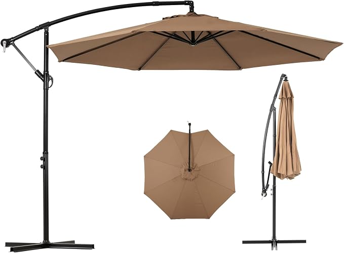 Backyard Expressions 10FT Cantilever Patio Umbrella – Outdoor Offset Hanging by BackyardExpressions